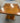 SMALL SQUARE WOOD PEDESTAL END TABLE