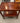 MAHOGANY SERVING CART ON WHEELS, TRAY ON BOTTOM