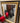LARGE BLACK & GOLD ORNATE FRAMED MIRROR