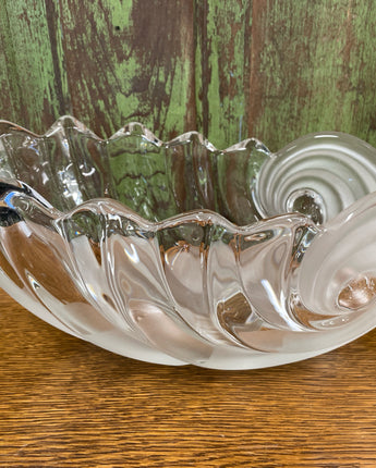 MIKASA CLEARWATER CRYSTAL NAUTILUS BUFFET BOWL