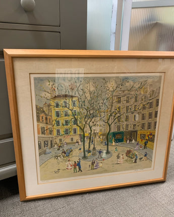 CLAUDE TABET "PLACE FURSTEMBURG" LITHOGRAPH"