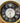 DUBOIS ROMAN NUMERAL METAL QUARTZ CLOCK IN GOLD AND BLACK