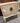 LANE, SOLID WOOD, ASIAN STYLE SIDE TABLE, OFF WHITE, GOLD HARDWARE