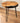 HANDMADE WOOD  24" ROUND ACCENT TABLE ON 24" HAIRPIN LEGS