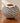 MATA ORTIZ POTTERY ROUND BOWL, ON WOOD RING RED,BLACK,CREAM GEOMETRIC DESIGN
