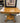OAK PEDESTAL SIDE TABLE