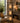BLACK METAL 3 CANDLE FLOOR STAND, 3 RECTANGLE FROSTED GLASS PANELS