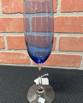 BLUE STEMMED CHAMPAGNE FLUTES