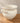 ITALIAN GLAZED WHITE CERAMIC PLANTER WITH SCROLLED HANDLES 12" X 13"