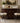 SET OF 2 COUNTER HEIGHT SWIVEL BARSTOOLS WITH ARCHED METAL BACK