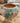 ROSEVILLE POTTERY, GREEN SPANISH MOSS DESIGN,  635-4, 1936-1940