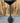 SALTORO SHERPI GRAY METAL TABLE FLUTE GEOMETRIC BASE ROUND TOP