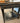 SOLID WOOD END TABLE W/LIVE/DREAM MOTIF BLACK TAN W/BOTTOM SHELF