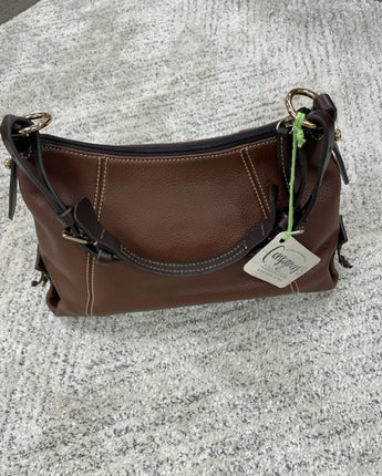 DOONEY & BOURKE BROWN PEBBLED LEATHER