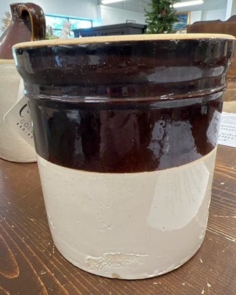 VTG TWO-TONE, TWO GALLON CROCK