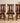SET OF 3 CHERRY WOOD, AMISH MADE BAR STOOLS