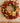 LIGHTED CHRISTMAS WREATH WITH BURGUNDY FLOWERS GOLD LEAVES BOOKS & CANDLE LIGHTS