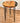 HANDMADE WOOD  24" ROUND ACCENT TABLE ON 32" HAIRPIN LEGS