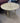 ROUND SIDE TABLE, HOMEY COMB PATTERN SEA SHELL TOP, WOOD LEGS