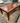 COFFEE TABLE STAINED LIGHT BROWN INSET TOP 48" W x 24" L  x 18" H