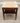 ANTIQUE MAHOGANY END TABLE, SQUARE MARBLE TOP