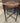 ARHAUS, ROUND TABLE, SOLID WOOD w/ METAL BASE