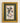 BOTANICAL WITH HUMMINGBIRD GOLD FRAMED WITH GREEN MAT ARTWORK