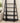3 PC BLACK WOOD LADDER SHELVING UNIT 72"X58X15.5"