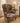 TRADITIONAL FLORAL WINGBACK ARM CHAIR WITH ROLLED ARMS