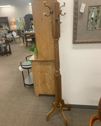 SOLID OAK COAT RACK / STAND