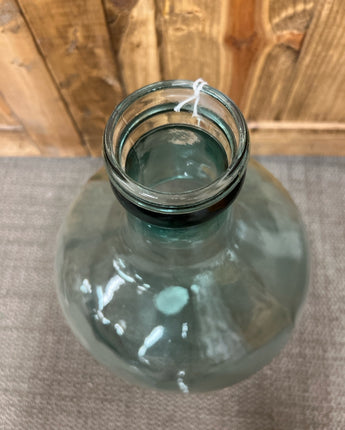 LARGE GREEN GLASS JAR