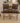 SET OF 2 WOVEN LEATHER COUNTER HEIGHT BAR STOOLS, RUSTIC LOOK, WROUGHT IRON BASE
