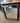 RECTANGLE BEVELED MIRROR WITH BLACK AND BRUSHED NICKEL FRAME