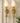 PAIR OF PARTYLITE BRASS SCONCES, IVORY EMBOSSED SHADES