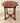 VINTAGE, OCTAGONAL ACCENT TABLE W/ TURNED LEGS