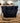 VERY BRADLEY SMALL VERA TOTE WITH ZIPPER IN BLACK 15" x 11" X 5"