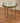 OVAL BEVELED GLASS TOP ACCENT TABLE, BRASS BASE, FROM ITALY
