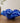 COBALT BLUE MOTTLED HANDBLOWN ART GLASS RUFFLED BOWL