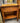 WOOD HONEY COLORED STAIN NIGHT STAND W/1 DRAWER W/SILVER KNOB & BOTTOM SHELF