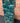 GREEN CERAMIC SQUARE AND ROUND SHAPE ON SQUARE METAL BASE