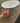 ROUND SIDE TABLE, SILVER LEGS, WHITE GLASS TOP