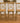 ARHAUS SET OF 3 BARSTOOLS, HONEY OAK, RATTAN SEATS